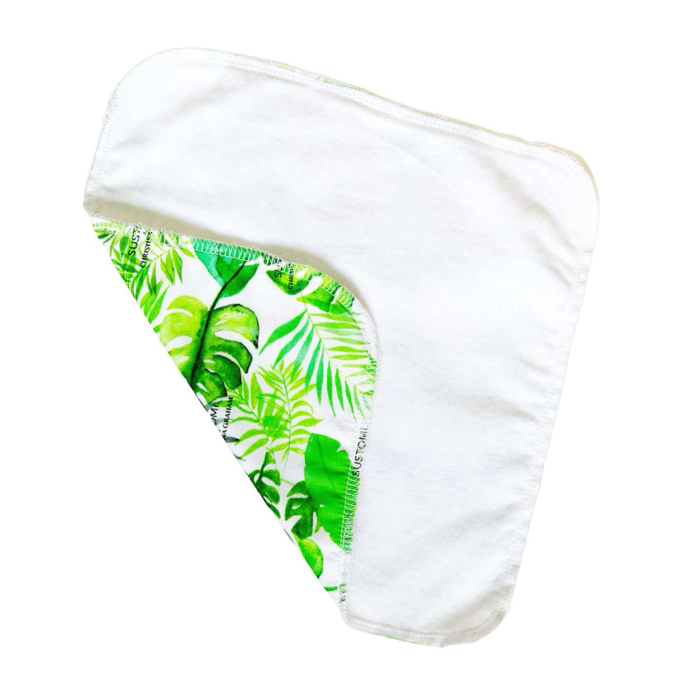 Unpaper Towel in Fronds with Flannel Inner for cleaning