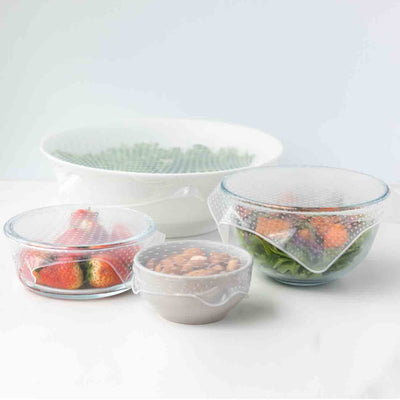 silicone food covers - salad bowl cover| SUSTOMi