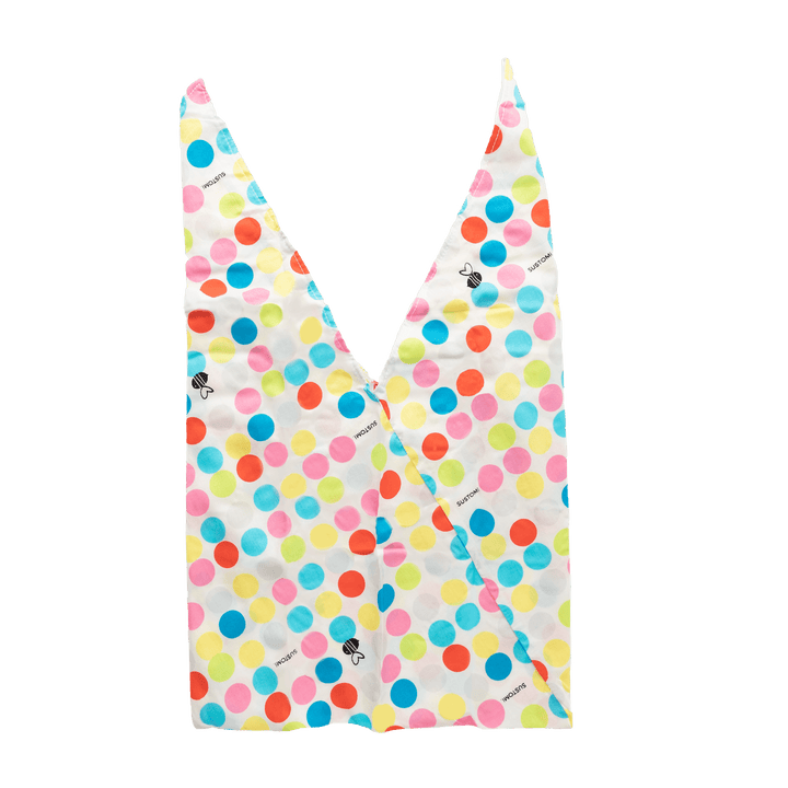 Tasmanian made japanese style bento carry all bag polka dot | designer organic cotton shopping produce bag | Tasmania, Australia | SUSTOMi Your freshly organised life